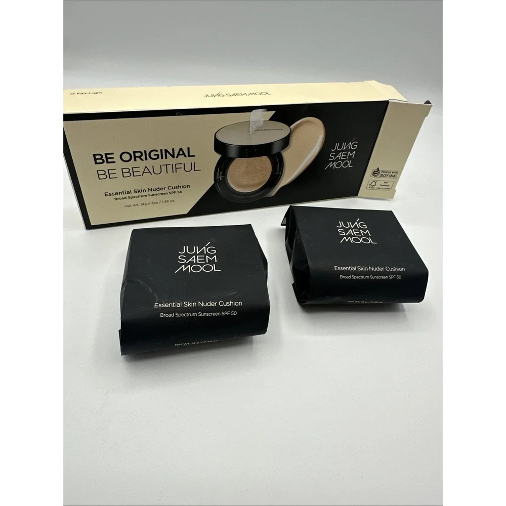 Jung Saem Mool Essential Skin Nuder Cushion 14g +(2) Refill 17 FairLight
